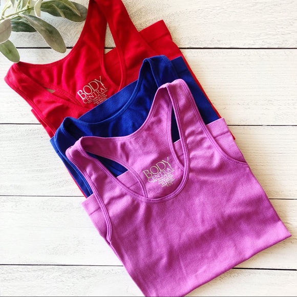 Body Central Tops - 3/$25 Body Central Jersey Racerback Tanks